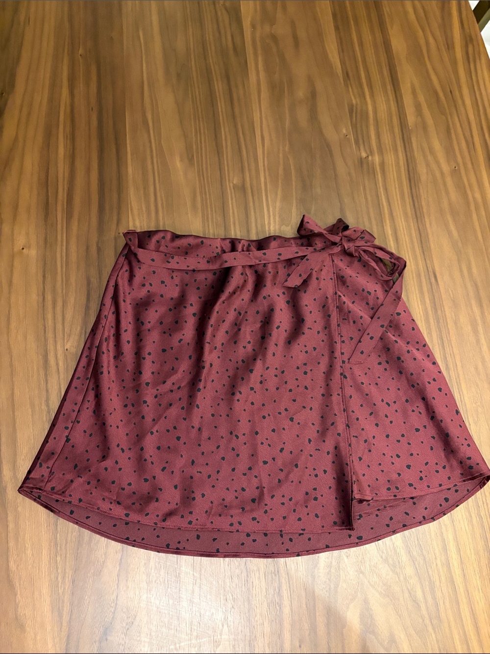 Abercrombie & Fitch Satin Wrap Skirt